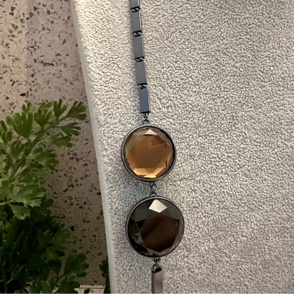 Acrylic Gem Statement Necklace - image 4